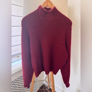Paloma Wool Burgundy Turtleneck Sweater